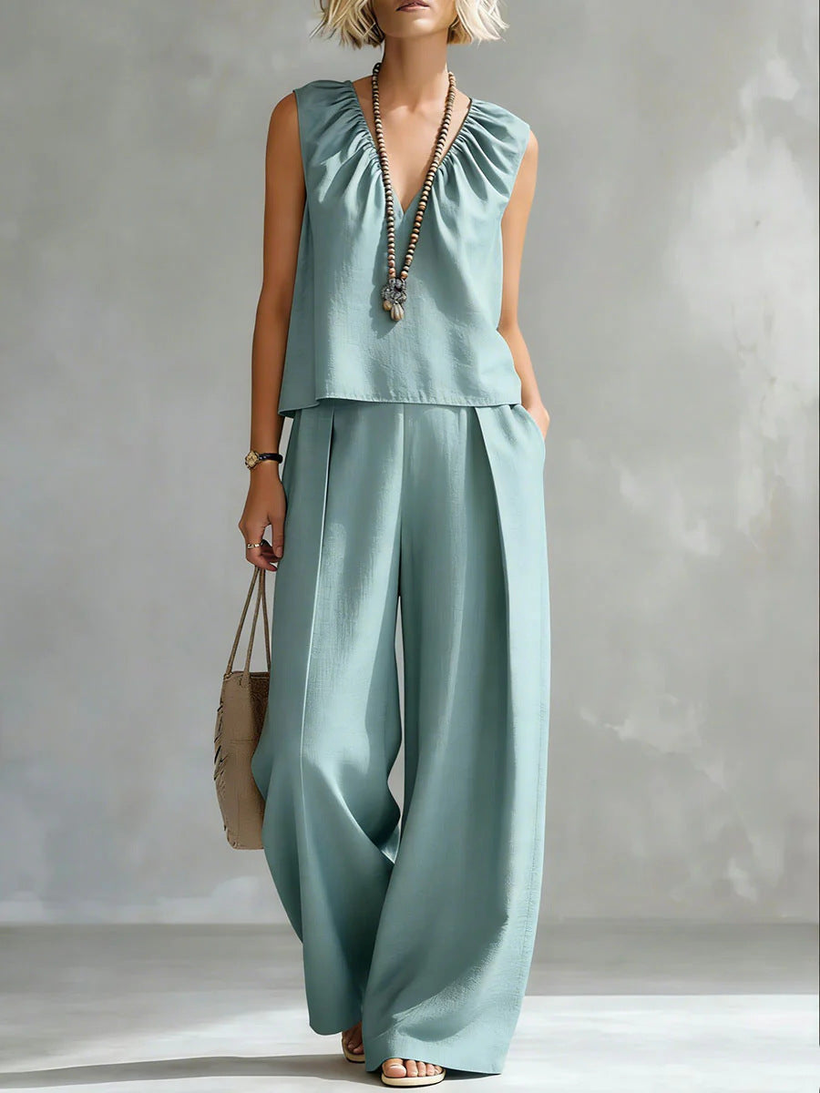 Sexy Urban-style Sleeveless Pantsuit 