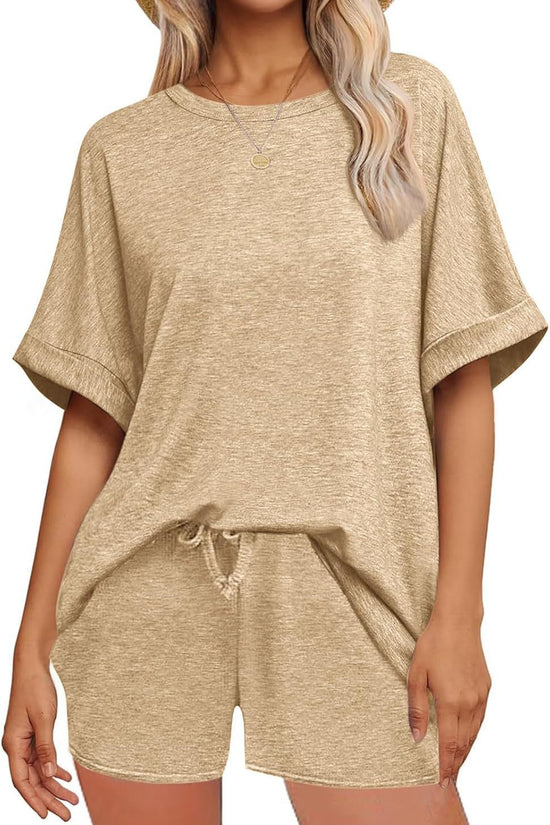 👕 Oversized T-Shirt & Drawstring Shorts Set – Ultimate Casual Comfort FitiqueFit