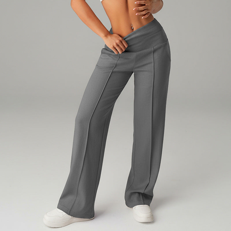 High-waisted Loose-fitting Wide-leg Womens Sweatpants 