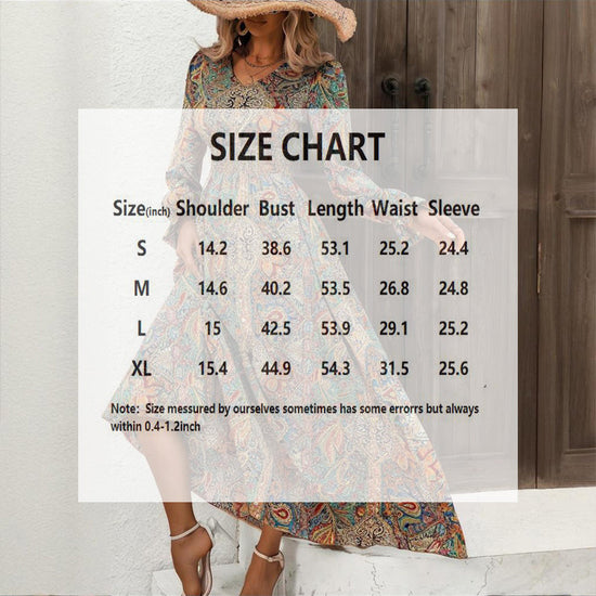 Retro Geometric Print Maxi Dress CJ US