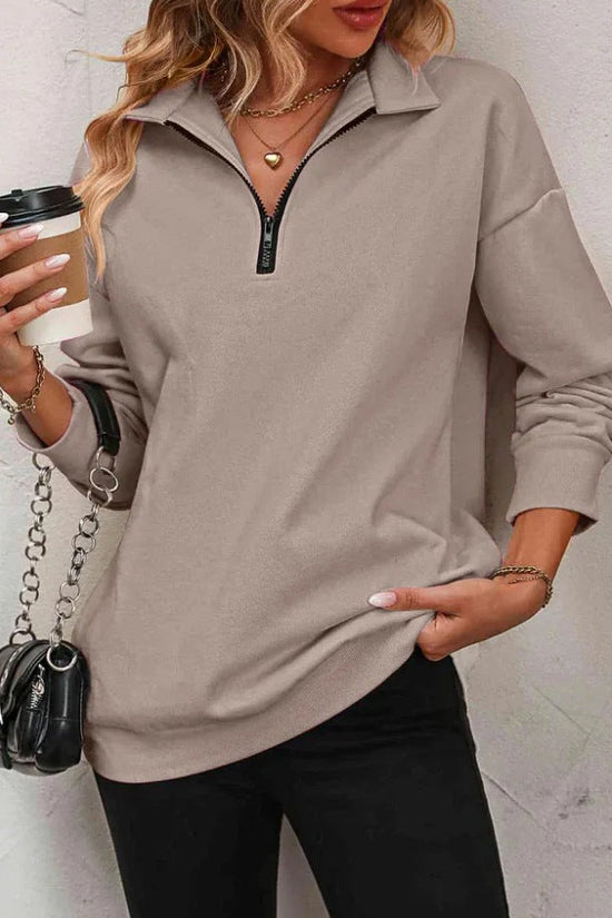 Women’s Zipper Turtleneck Pullover 