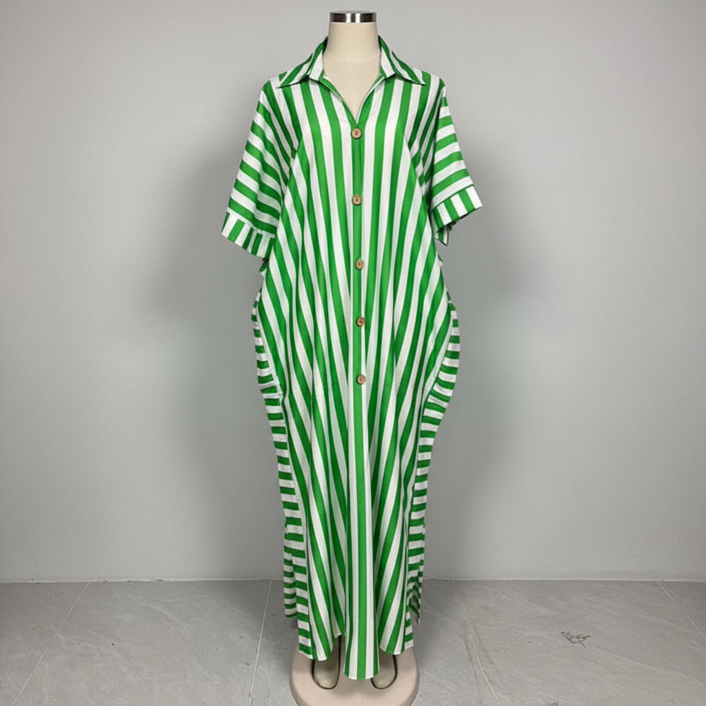 Casual Loose-fitting Dress African Style Plus Size Fashionable Long 