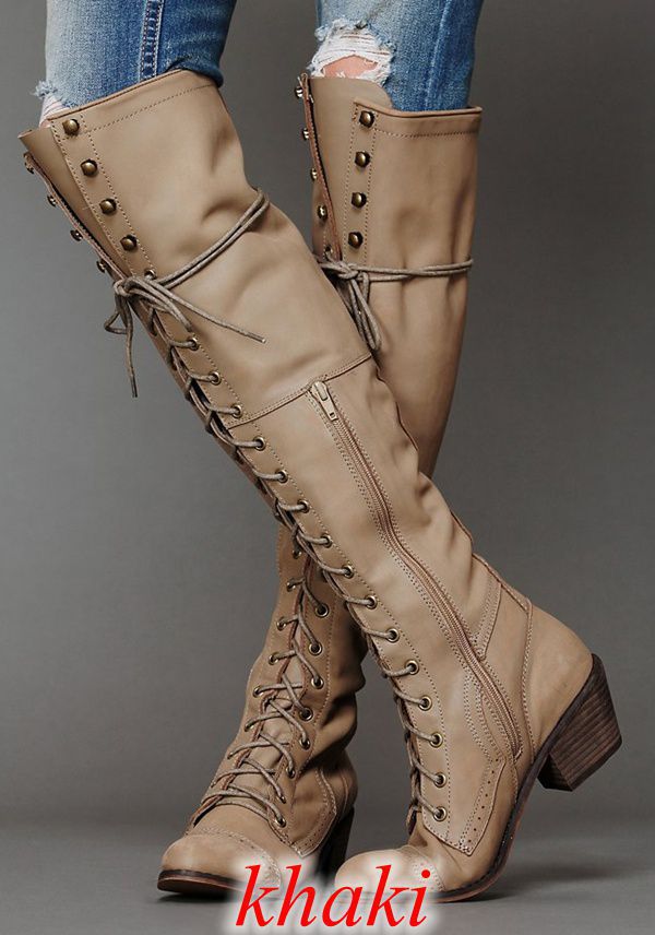 Women’s Over-the-Knee Boots – Round Toe Stylish Tall Winter Boots - FitiqueFit