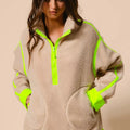  OATMEAL/NEON GREEN