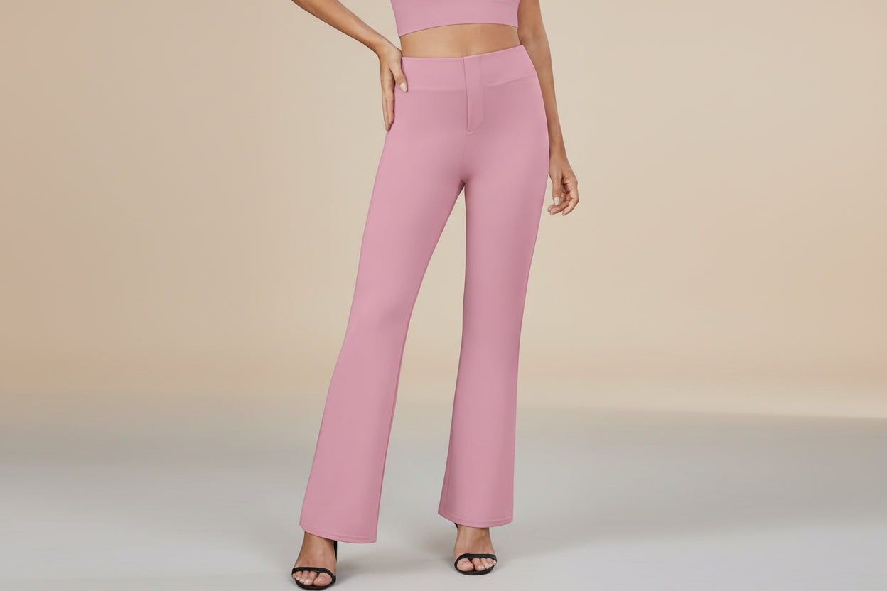 Business-casual High-waisted Stretch Trousers 