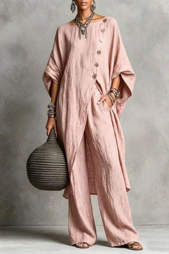 Women's Irregular Casual Shirt Set 