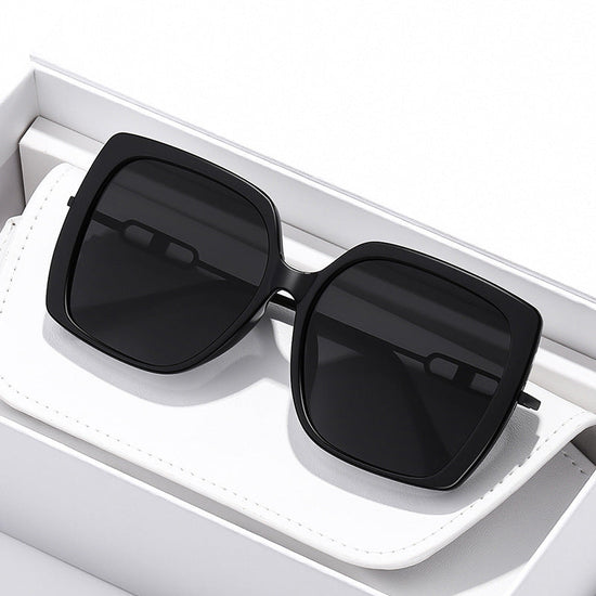 Large Metal Frame Polarized Sunglasses – Oversized Driving Shades CJ