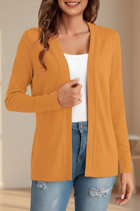 Womens Simple All-Match Knitted Cardigan Coat 