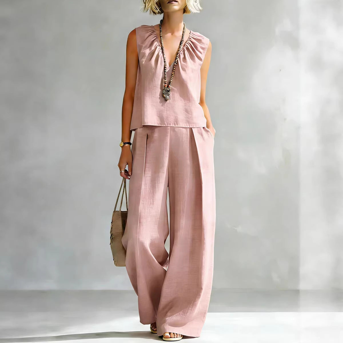 Sexy Urban-style Sleeveless Pantsuit 
