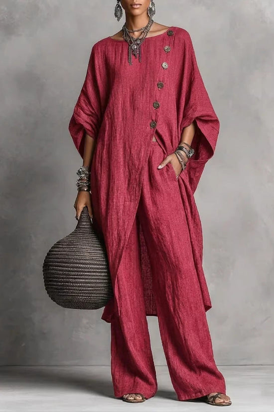 Women's Irregular Casual Shirt Set 