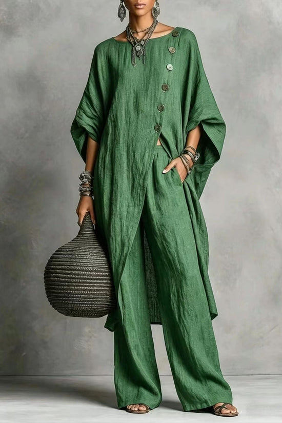 Women's Irregular Casual Shirt Set 