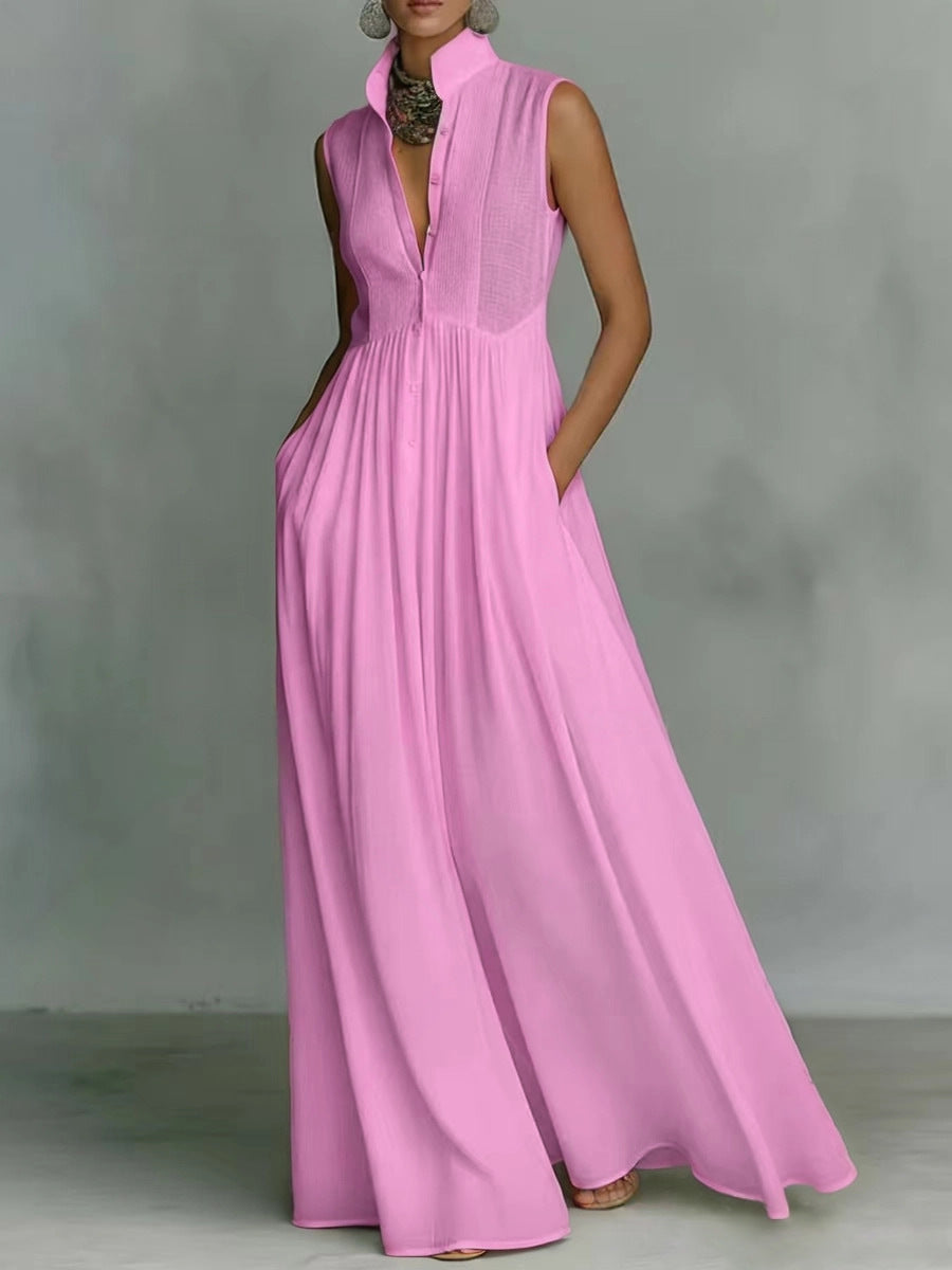 Long Vacation-style French-colored Dress 