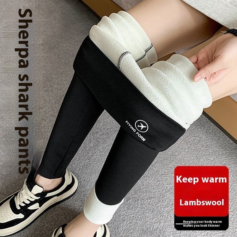 ❄️ Women's High-Waisted Winter Skinny Shark Pants FitiqueFit