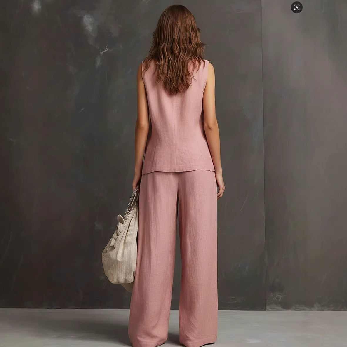 Seasonal Laid-back Linen Suit 
