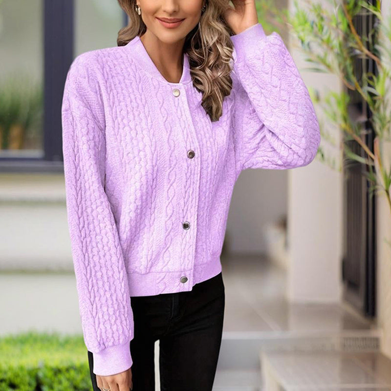 Ribbed Button-Up Knit Shacket CJ US