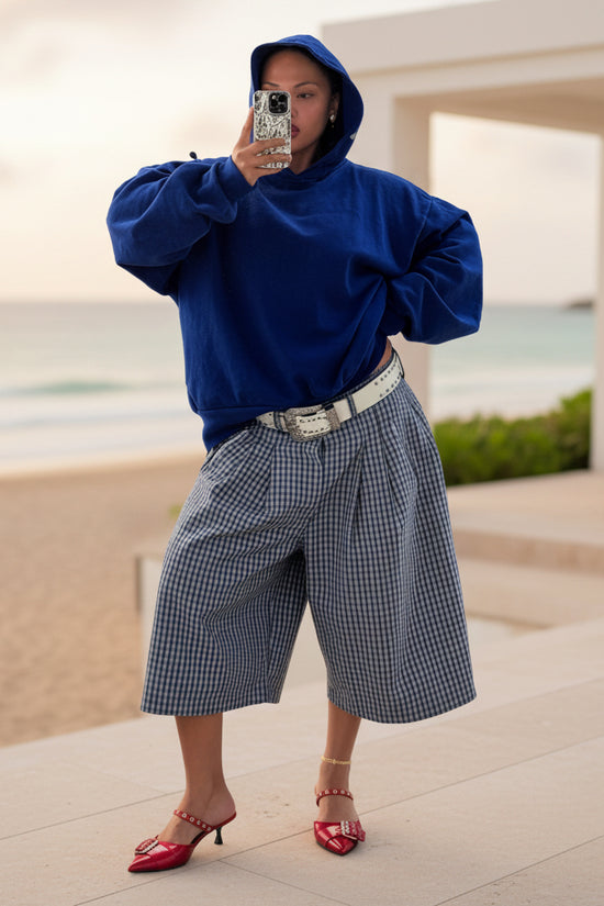Fashionable Casual Camouflage Workwear-style Loose Wide-leg Pants 