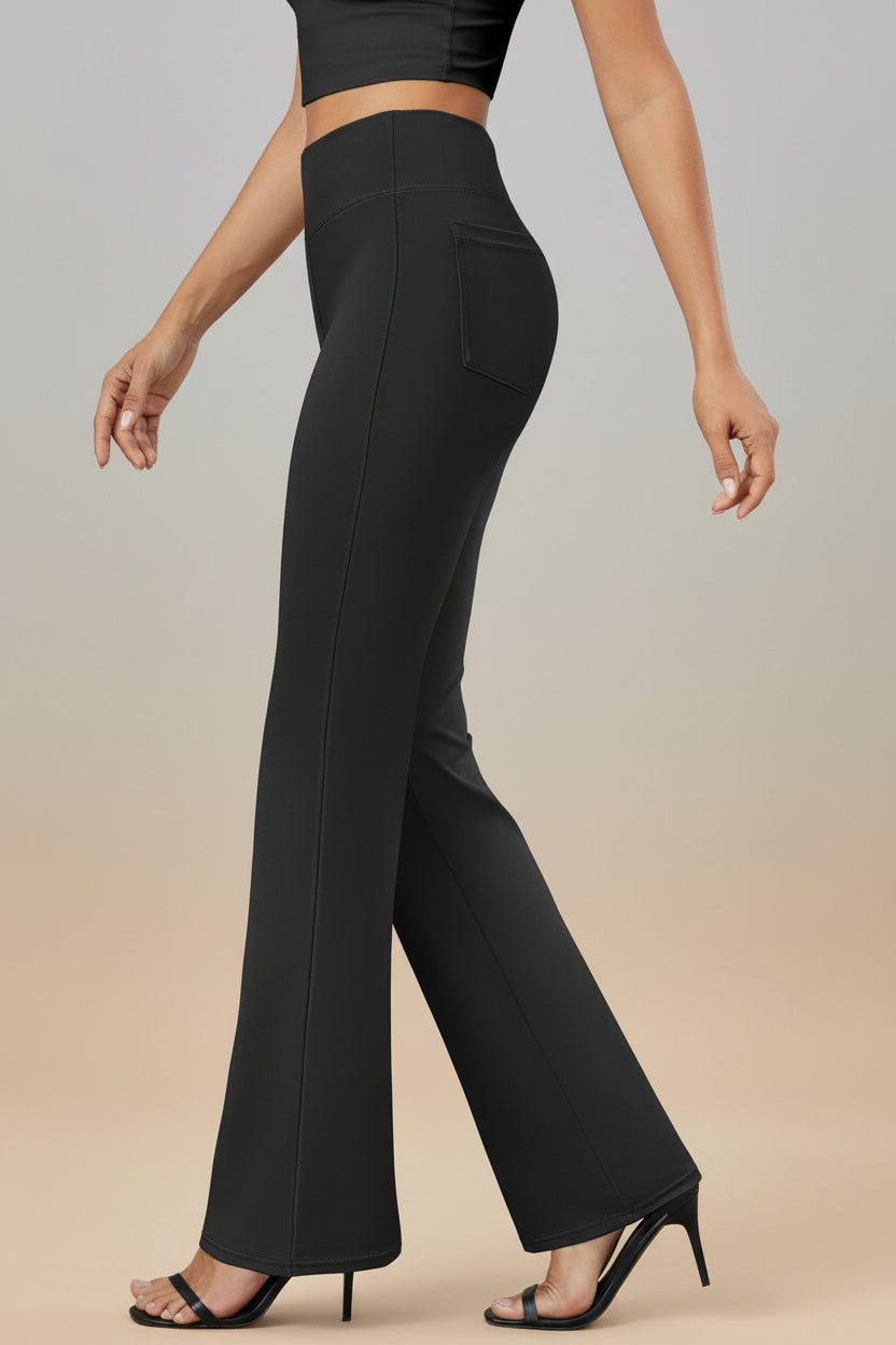 Business-casual High-waisted Stretch Trousers 