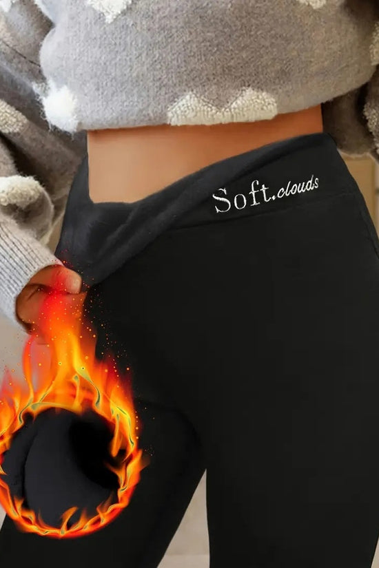 Women's Outer High Waist Hip Lift Leggings Fleece-lined Shark Pants 