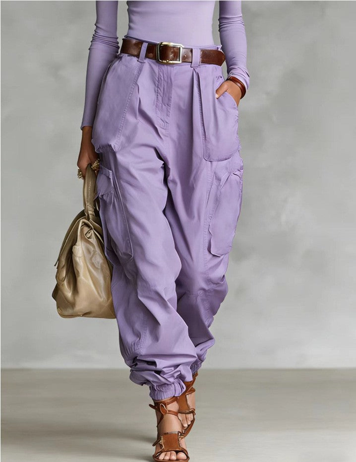 Niche Relaxed-fit Wide-leg Casual Trousers For Women 