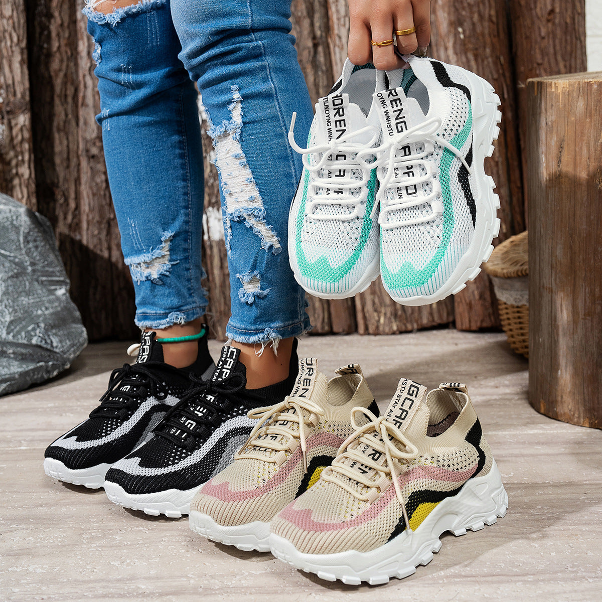 Women’s Lightweight Soft-Sole Casual Sports Sneakers CJ US