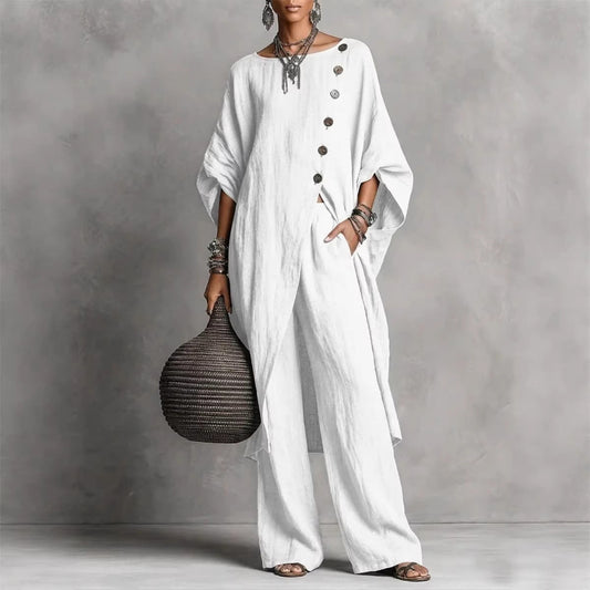 Women's Irregular Casual Shirt Set 