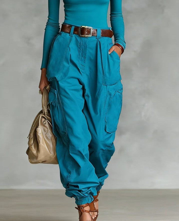 Niche Relaxed-fit Wide-leg Casual Trousers For Women 