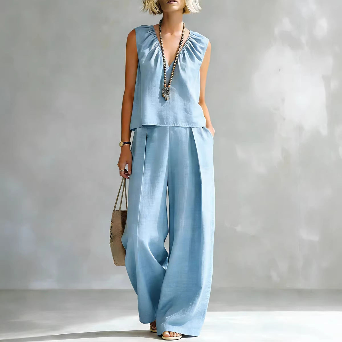 Sexy Urban-style Sleeveless Pantsuit 