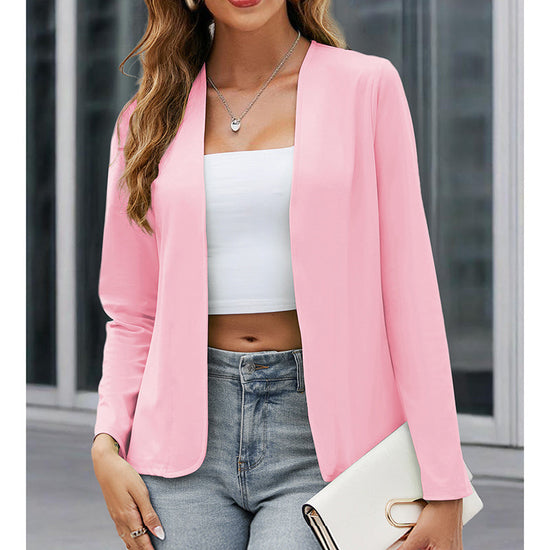 Women’s Plus‑Size Open‑Front Casual Blazer CJ US
