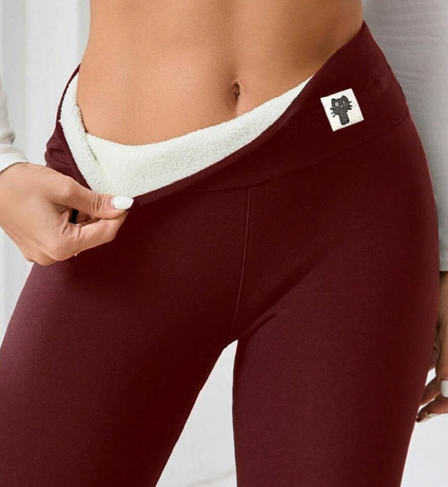 Fleece-lined Thick Light Board Cashmere Leggings 