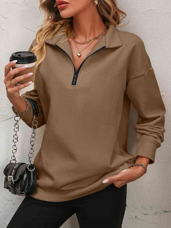 Women’s Zipper Turtleneck Pullover 