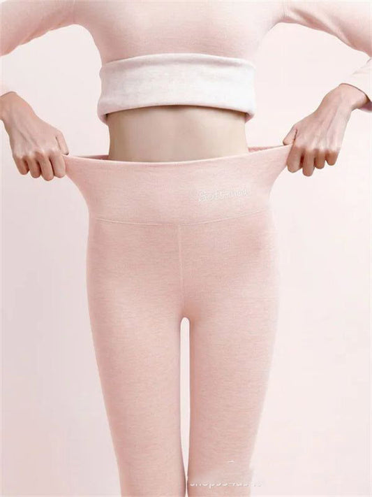 Women's Outer High Waist Hip Lift Leggings Fleece-lined Shark Pants 