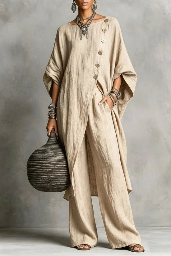 Women's Irregular Casual Shirt Set 