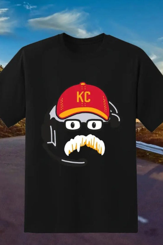 KC Football T-Shirt – Graphic Print Crew Neck Tee CJ US
