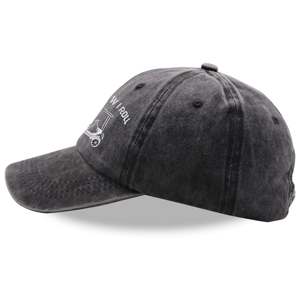 Funny Golf Cart Hat Adjustable Baseball Cap 