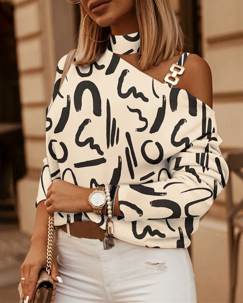 Women's Elegant Zip-Front Blouse 