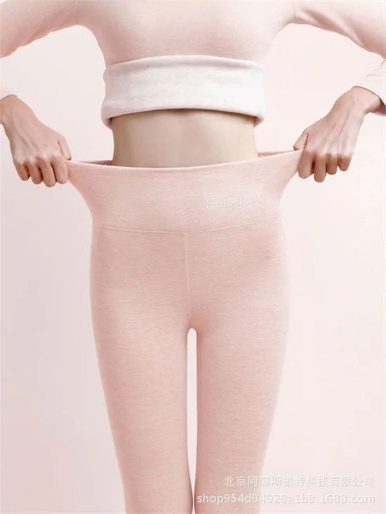 Women's Outer High Waist Hip Lift Leggings Fleece-lined Shark Pants 