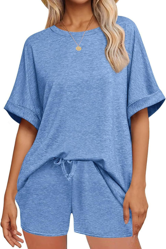 👕 Oversized T-Shirt & Drawstring Shorts Set – Ultimate Casual Comfort FitiqueFit