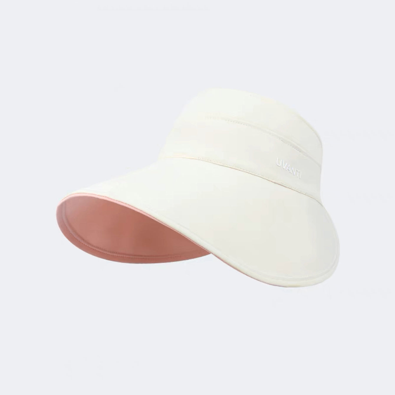 Solid-color Simple Double-sided Wide-brimmed Hat With Empty Crown, Light And Fresh Outdoor Wrap-around Style Large Brim, With Storage Function For Sun Protection. 