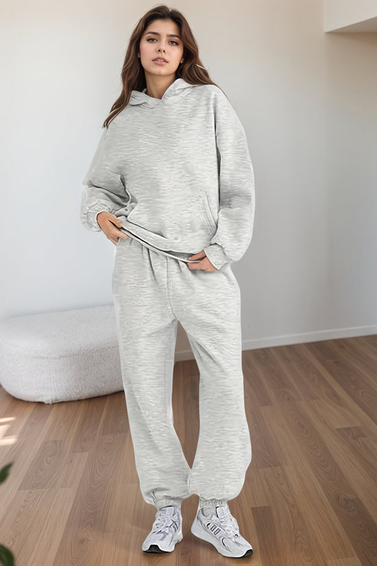 Women’s Plus Size Lounge Set – Oversized Hoodie & Baggy Sweatpants with Pockets CJ US